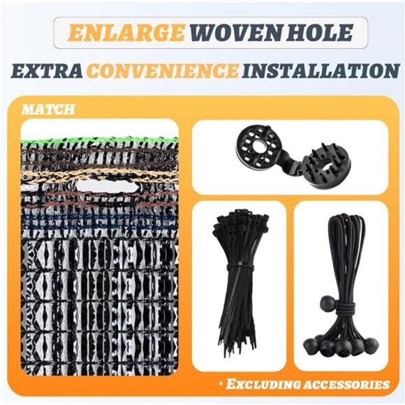 55% 6.5x10ft Sunblock Shade Cloth Cover Mesh UV Resistant Net for Garden Flower - Picture 4 of 7